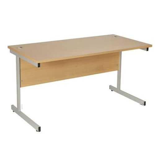 Straight Metal Leg Desk