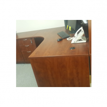 L Shaped Desk with Desk Height Pedestal 